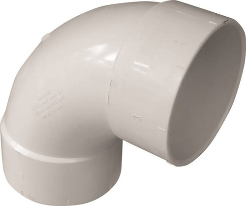 PVC S&D- 4"- Elbow- 90 Deg