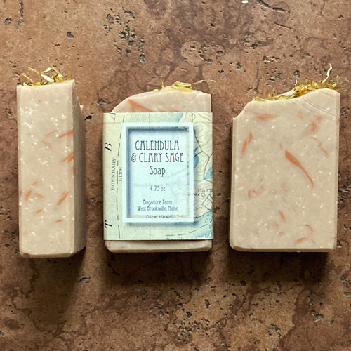 Bagaduce Farm- Calendula & Clarry Sage- Soap- 4.25 Oz