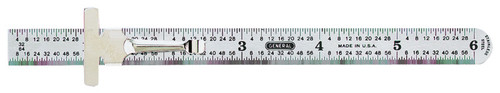 Pocket Steel Rule- 6"- Stainless Steel