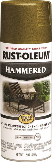 Rust-Oleum- Hammered Finish Spray- Gold- 12 Oz