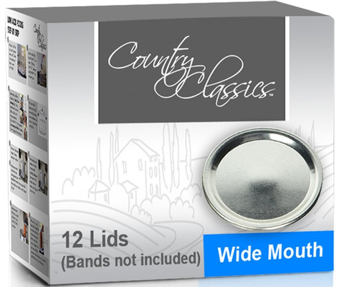 Canning Jar- Lids- Wide Mouth- 12 Pack