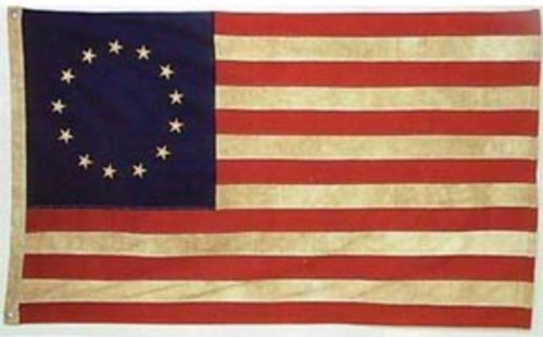 First US Flag 3' X 5' Aged