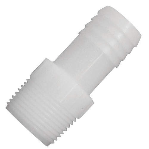 Barbed Fittings-  1/2"- Adapter- MPT- Nylon