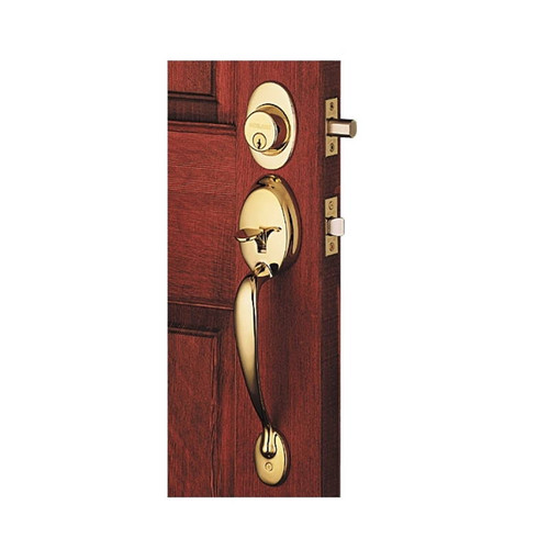 Schlage- Keyed Entry Lockset/Deadbolt- Plymouth- Solid Brass