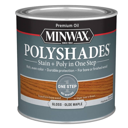Minwax- PolyShades- Olde Maple- Gloss- 1/2 Pint