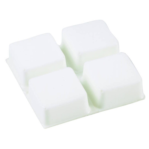 Bumper Pad- Self-Adhesive- Square- 1/2"- White- 9 Pack