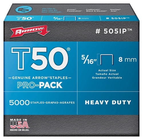 Arrow- T50- 5/16"- Staple- 5000 Pack