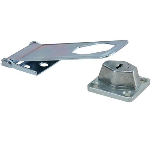 Safety Hasp- 3 1/2"- Locking- Zinc Plated