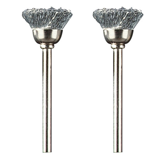 Dremel-  442- Wire Cup Brush- Carbon Steel- 1/2" Dia- 2 Pack