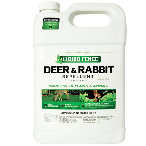 Liquid Fence- Concentrated Deer/Rabbit Repellent- Gallon