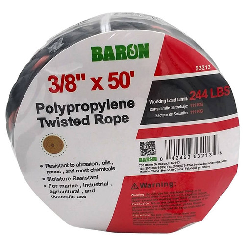 Rope- Truck Poly Rope 3/8" x 50'