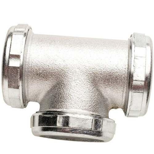 Tubular Drain- 1 1/2" Tee- Chrome Plated- Brass