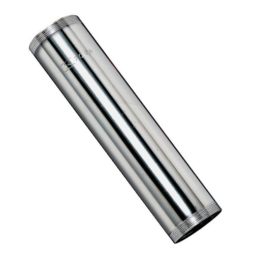 Tubular Drain- 1 1/4" x 6"- Pipe- Chrome Plated Brass- 20 Ga