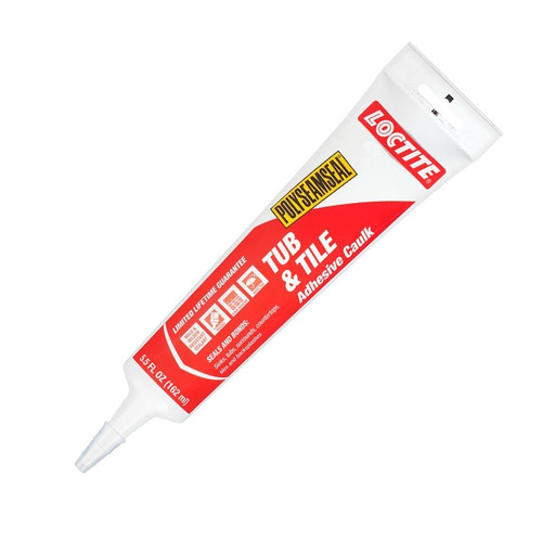 Loctite- 2-N-1 Seal And Bond- White Tub & Tile Caulk- 5.5 Oz