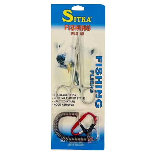 Forceps- 5"- Stainless Steel- With Lanyard