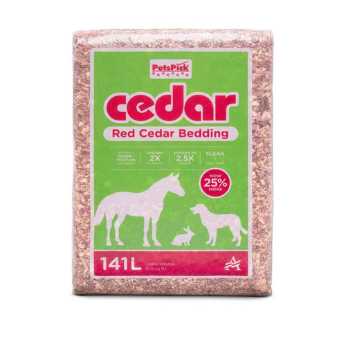 Cedar Bedding- Red- 5 Cu Ft