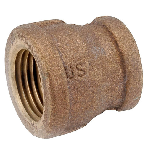 Brass Pipe- Fittings- 1/2"- Coupling x 3/8"