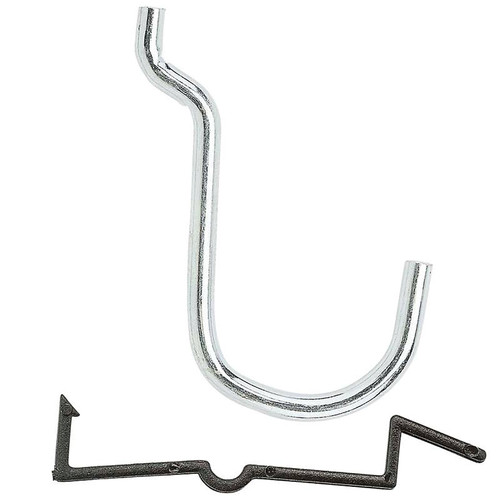 Pegboard- Hook- 1"- Curved-  6 Pack