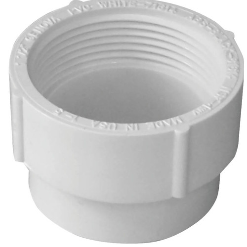 PVC DWV- 1 1/2"- Cleanout Adapter