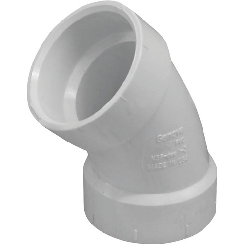 PVC DWV- 1 1/2"- Elbow- 45 Deg