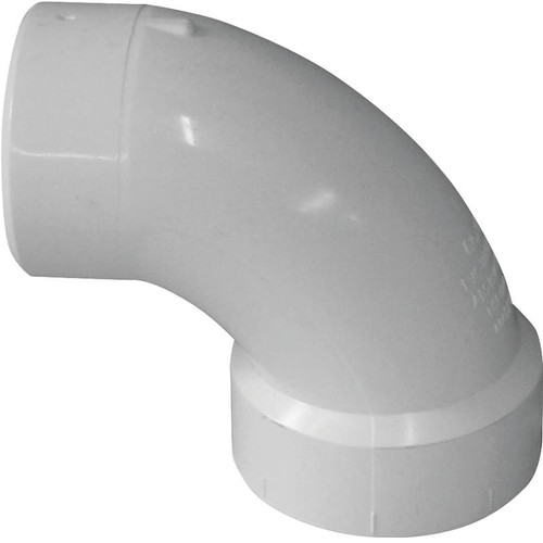 PVC DWV- 1 1/2"- Elbow- 90 Deg- Street