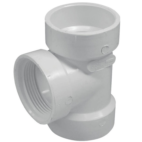 PVC DWV- 2"- Test Tee- W/O Plug
