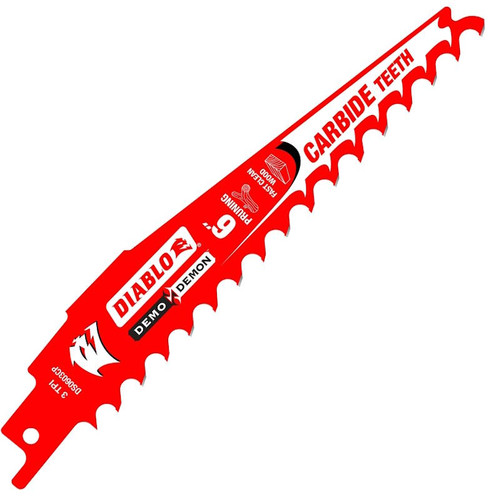 Reciprocating Saw Blade-  6"-  3 TPI- Carbide Edge- 3 Pack