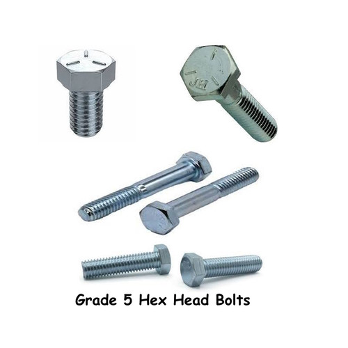 Hex Cap Bolt- Zinc Plated- 5/16-18 x 1-1/2"- Grade 5- 100 Pack