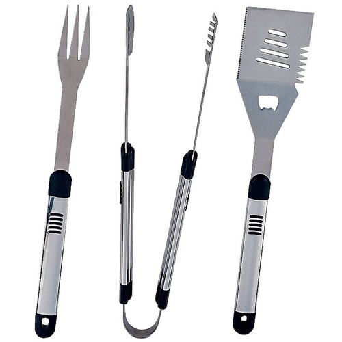 Grill Tool Set. Stainless Steel- 3 Piece