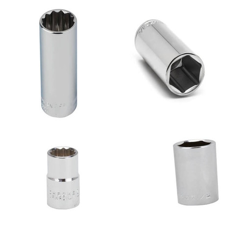 Socket Wrench- Metric- Deep Socket- 3/8" Drive- 15 MM- 6 Point