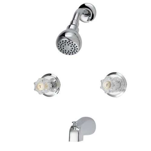 Tub/Shower Faucet With Spout Diverter- Chrome