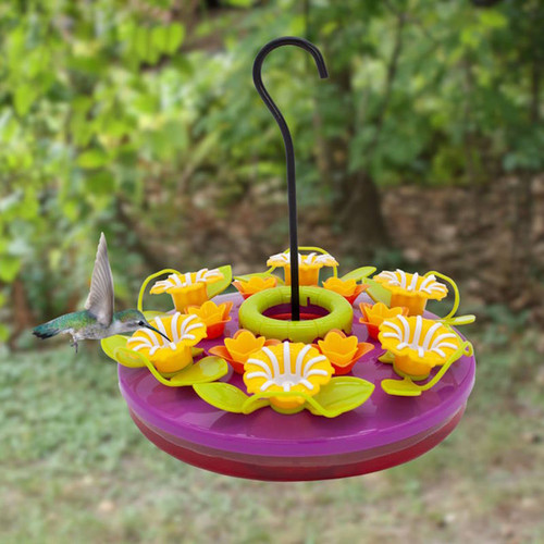 Hummingbird Feeder- Orchid Hanging Tray- 16 Oz Capacity