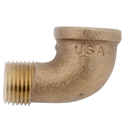 Brass Pipe- Fittings- 3/8"- Elbow- 90 Deg- Street