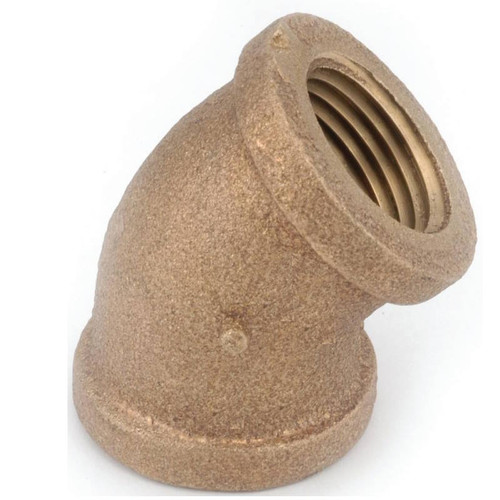 Brass Pipe- Fittings- 3/8"- Elbow- 45 Deg