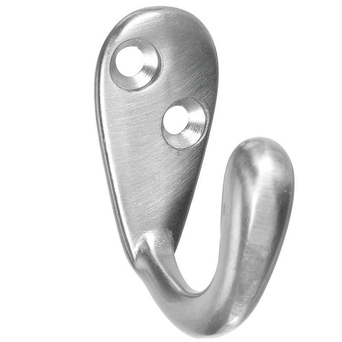 Robe Hook- Single Hook- Satin Nickel Plated