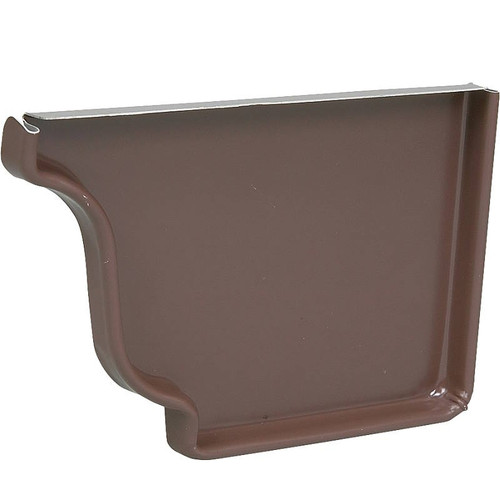 Gutter End Cap 5" Brown Right