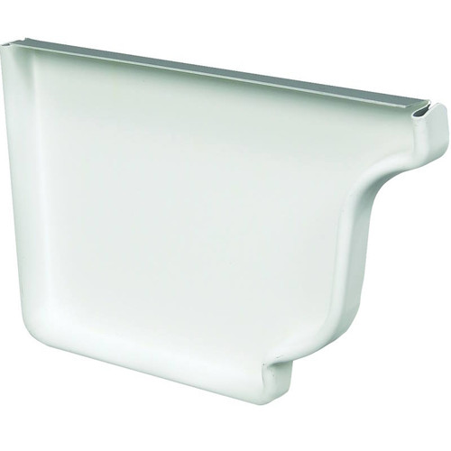 Gutter End Cap 5" White Left