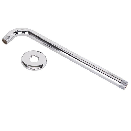 Shower Right Angle Arm- 1/2" x 12"- Stainless Steel