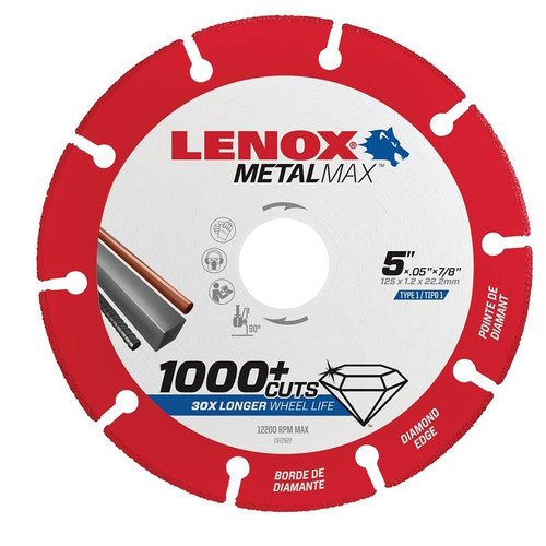 Metal Cut Off Wheel-  5"- Diamond Abrasive- 7/8" Arbor