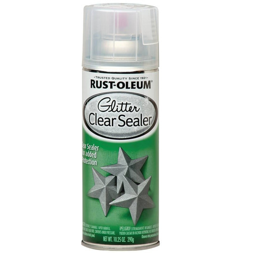 Glitter Spray Top Coat Paint- 10.25 oz Aerosol Can- Clear
