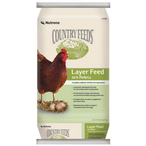 Country Feeds- Layer- Pellets- 16%- 50 Lb