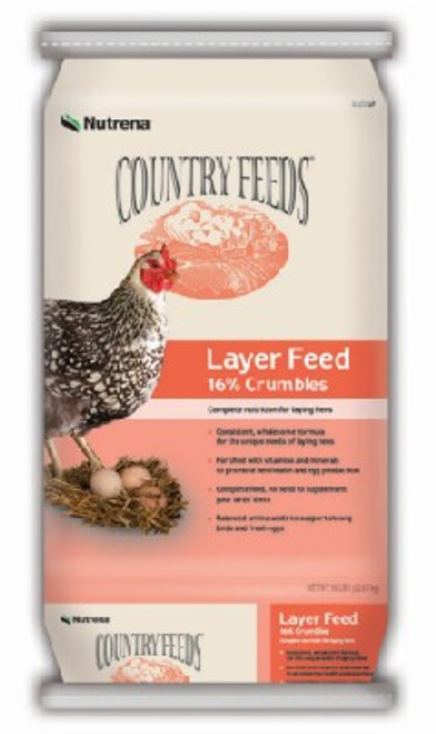 Country Feeds- Layer- Crumble- 16%- 50 Lb