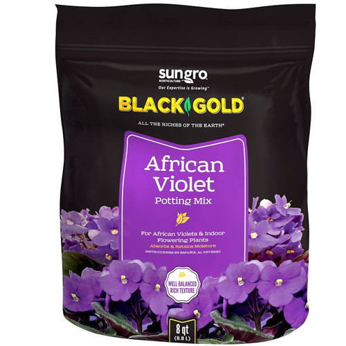 Black Gold- African Violet Potting Soil- 8 Quart