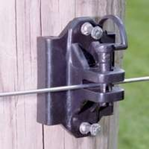 Electric Fence- Pin Lock Insulator- Wood Post- Nail In- 25 Pack
