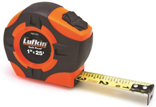 Lufkin- Quick Read Tape Rule- Blade 25' x 1"- QR1425