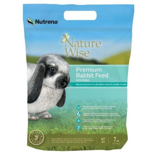 Nature Wise- Rabbit Feed- Pellets- 15%- 25 Lb