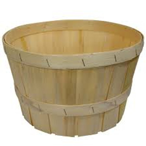 Wooden Basket- 4 Quart- (1/2 Peck)