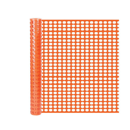 Snow Fence- 48" x 50'- Plastic Mesh- Orange