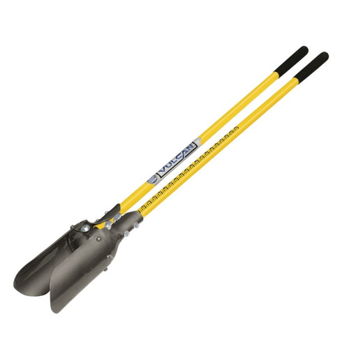 Post Hole Digger- 48" Fiberglass Handles- 6" Point Spread