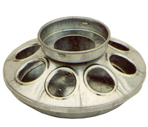 Poultry Feeder- Ball Jar Base- Galvanized